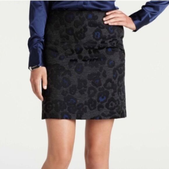 Ann Taylor Dresses & Skirts - Ann Taylor Black and Blue Mini Pencil Skirt